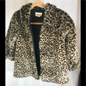 Vintage Leopard Print Jacket - small